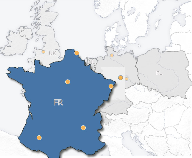 Nos sites en France
