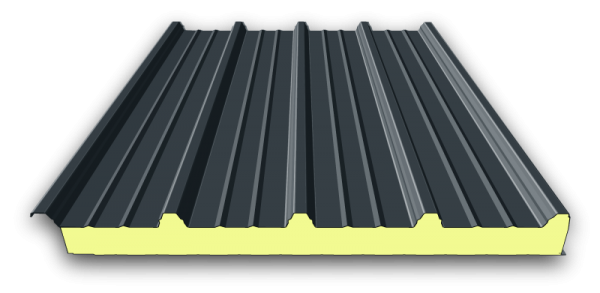 Panneaux sandwich 100mm toiture| RAL 7016 (anthracite)