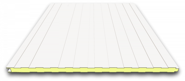 Panneaux sandwich 40mm bardage | RAL 9002 (blanc cassé)