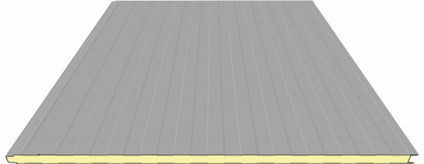 Panneaux sandwich 30mm bardage | RAL 9006 (aluminium blanc)